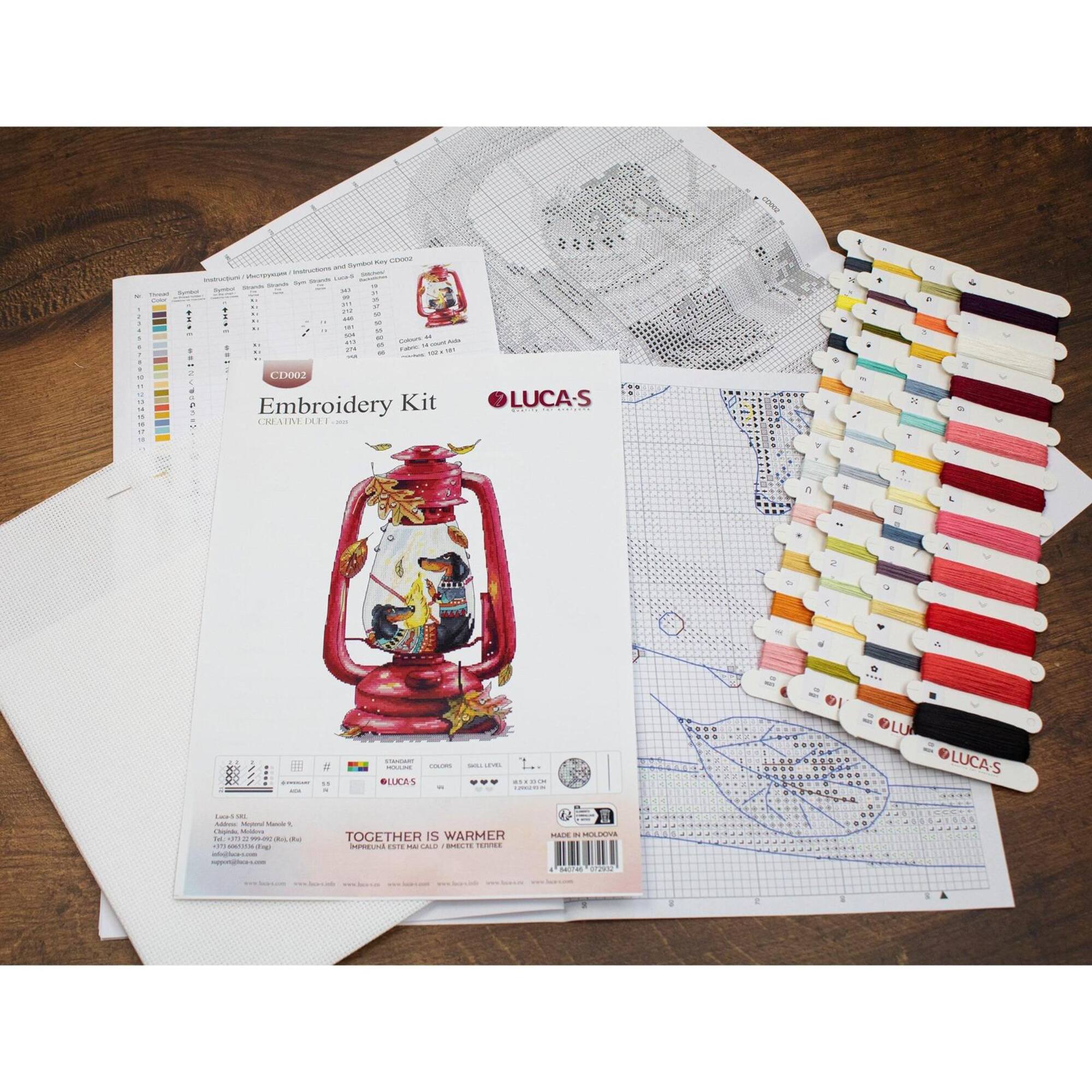 Luca-S Together Is Warmer Counted Cross-Stitch Kit